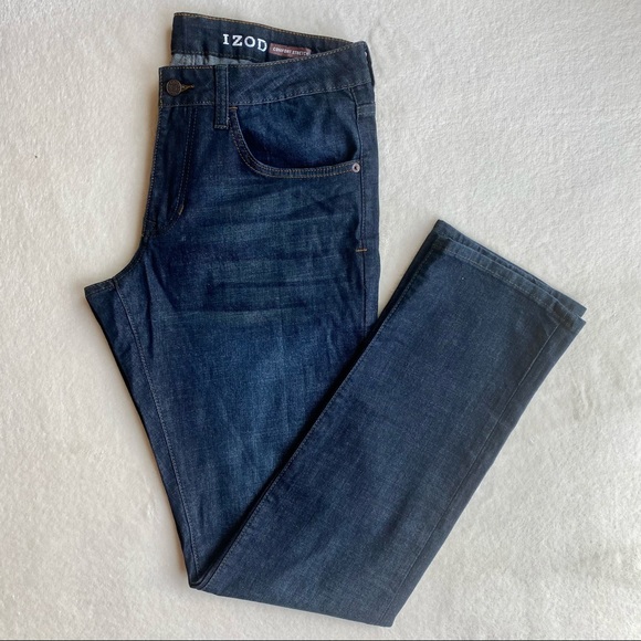 IZOD Men’s Comfort Stretch Straight Fit Jeans 32 X 34 - Picture 3 of 8